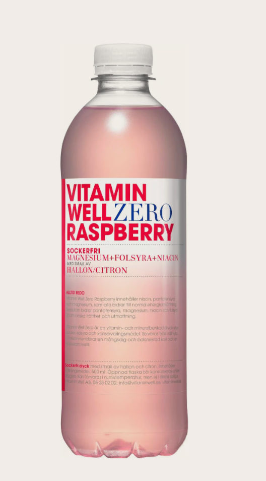 Vitamin Well ZERO Raspberry 50cl