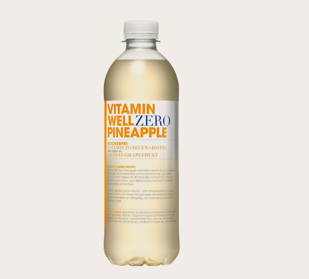 Vitamin Well ZERO Pineapple 50cl