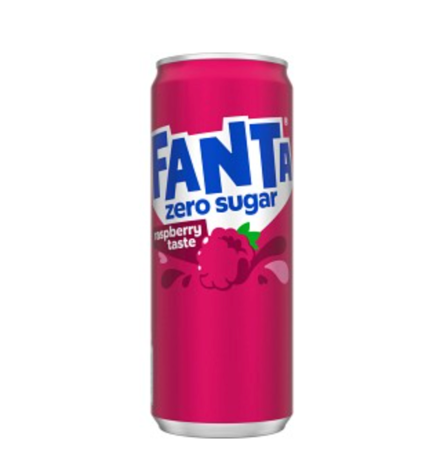 Fanta Zero Raspberry Läsk Burk 33cl