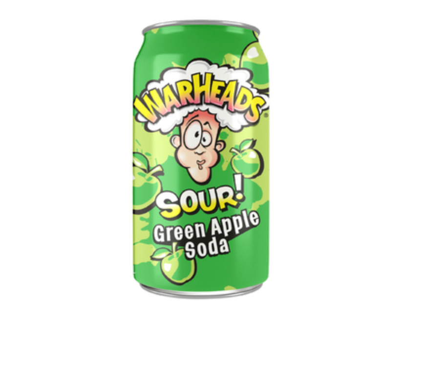 WARHEADS SOUR SODA APPLE 355ml