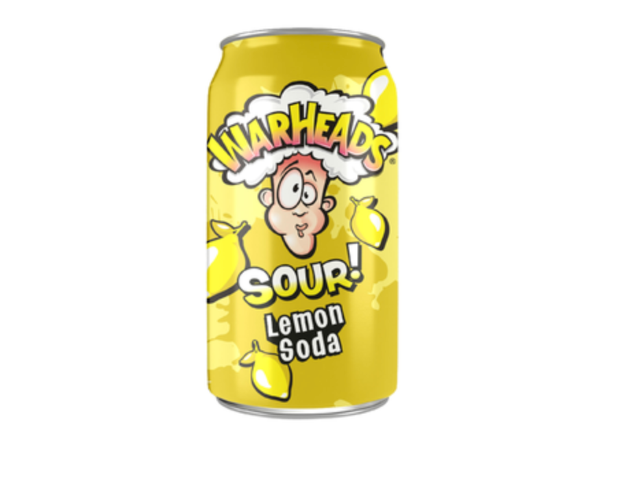 WARHEADS SOUR SODA LEMON 355ml