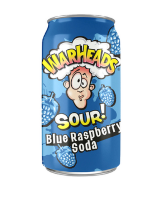 WARHEADS SOUR SODA RASPB 355ml