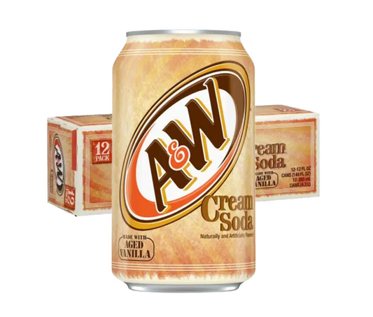 A&W Cream Soda 35,5cl x 12st