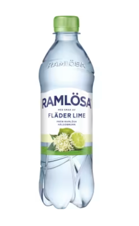 Ramlösa Fläder Lime Kolsyrat Vatten Pet 50cl