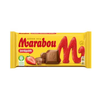 Marabou Jordgubb 185g