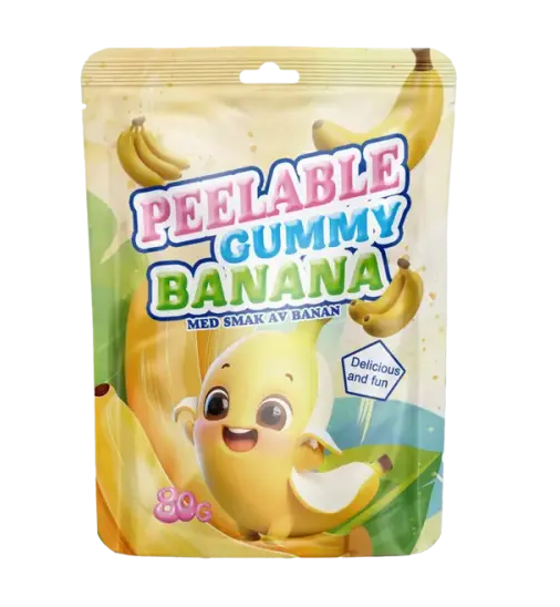 Peelable Gummy Banan 80g