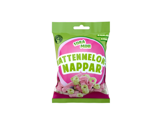 Sura Mini Vattenmelonnappar 70g