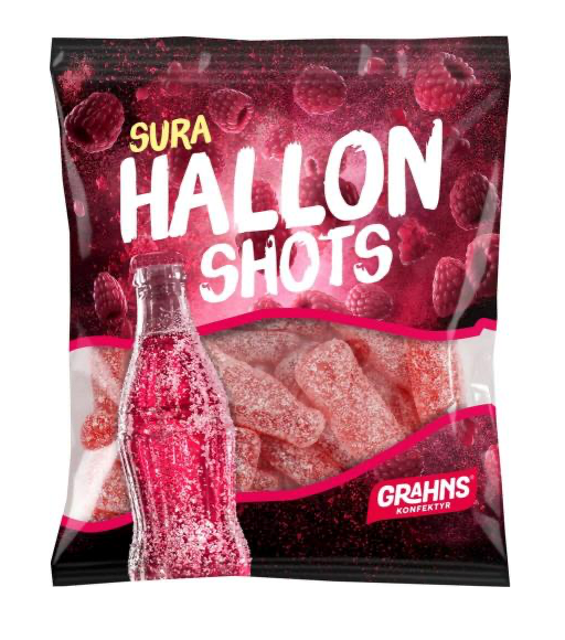 Grahns Sura Hallonshots 80g