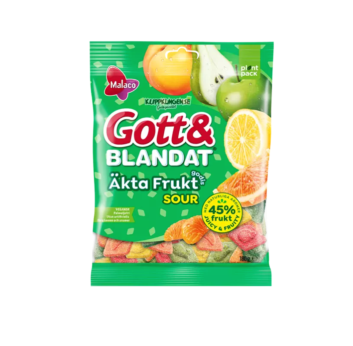 Gott & Blandat Äkta Frukt Sour 90g