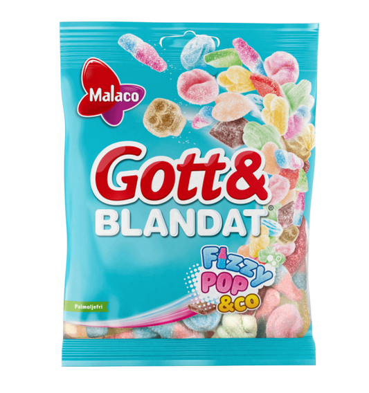 Malaco Gott & Blandat Fizzy 130g