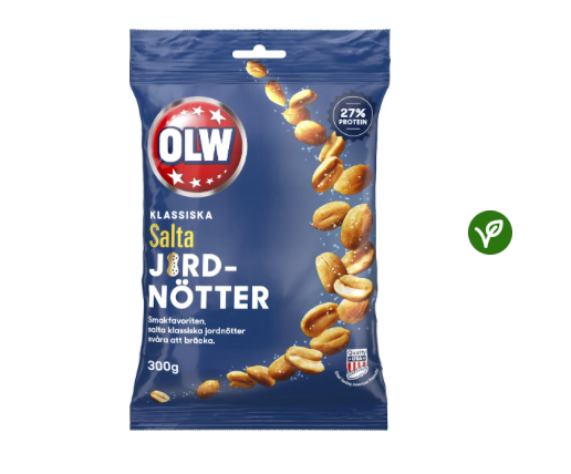 Salta Jordnötter OLW 300 g, OLW