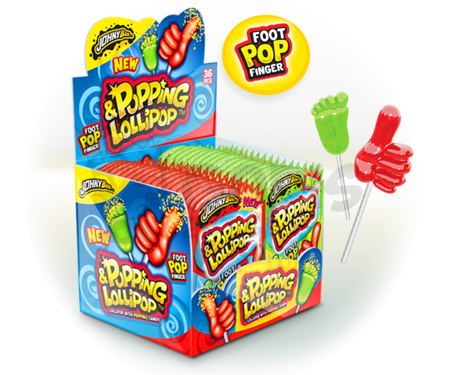 Johny Bee Popping & Lollipop 13g x 36 st