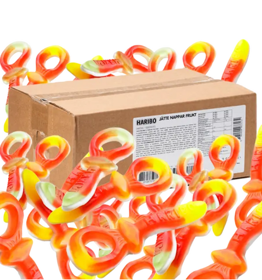 Haribo Jätte Fruktnappar skum 2,5 kg