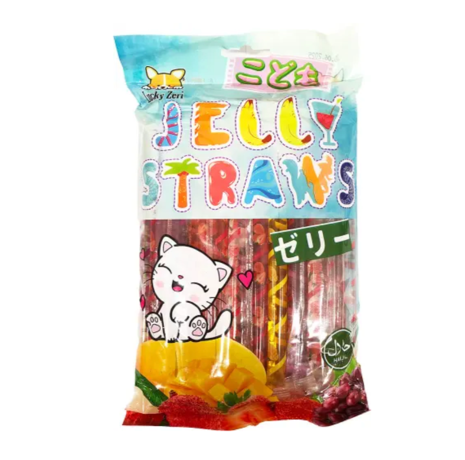 Lucky Zeri Jelly Straws 450g