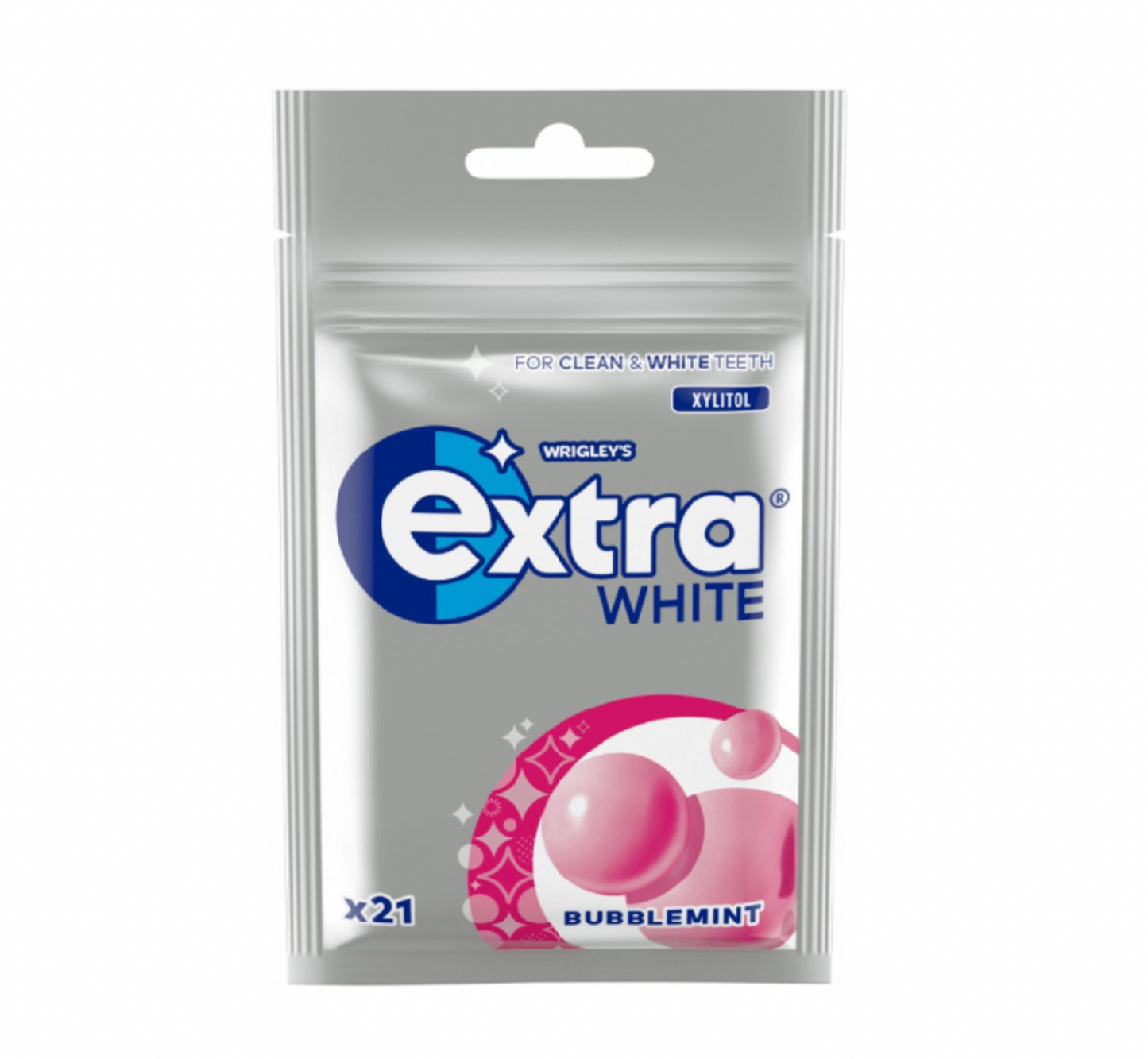 Extra White Bubblemint Tuggummin