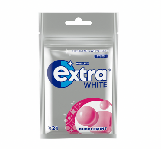 Extra White Bubblemint Tuggummin