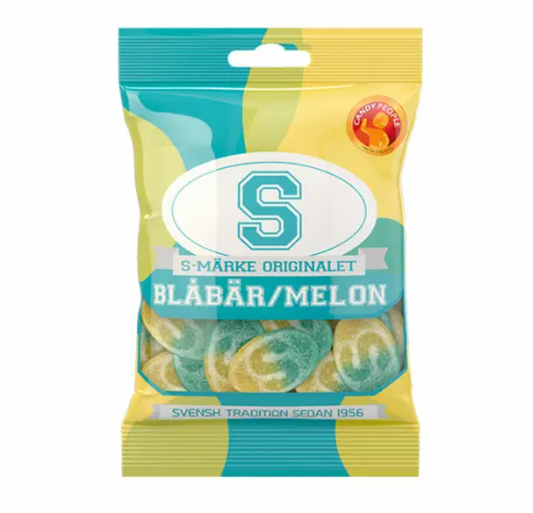 S-Märke Blåbär/Melon 80g