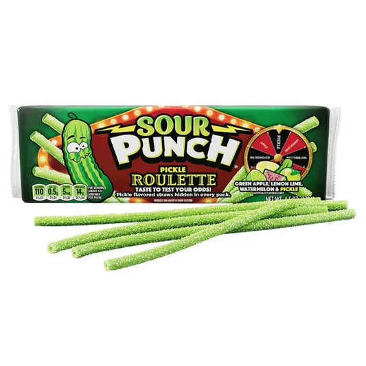 Sour Punch Bites Pickle Roulette 128g