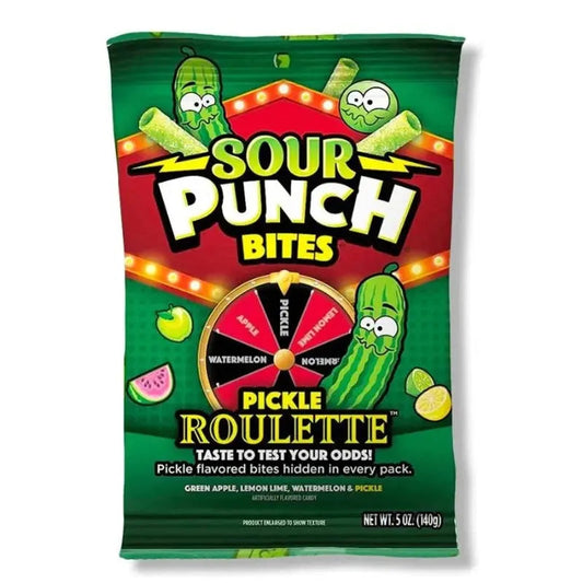 Sour Punch Bites Pickle Roulette 140g