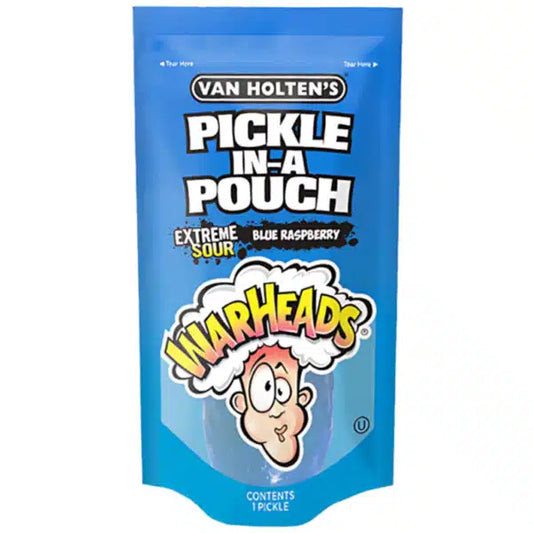 Van Holten's Pickle-In-A-Pouch WARHEADS Blue Raspberry Pickle 306g
