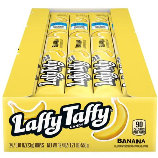 Wonka Laffy Taffy Rope Banana 24st x 23g