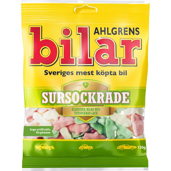 AHLGRENS BILAR SURSOCKRADE 125G