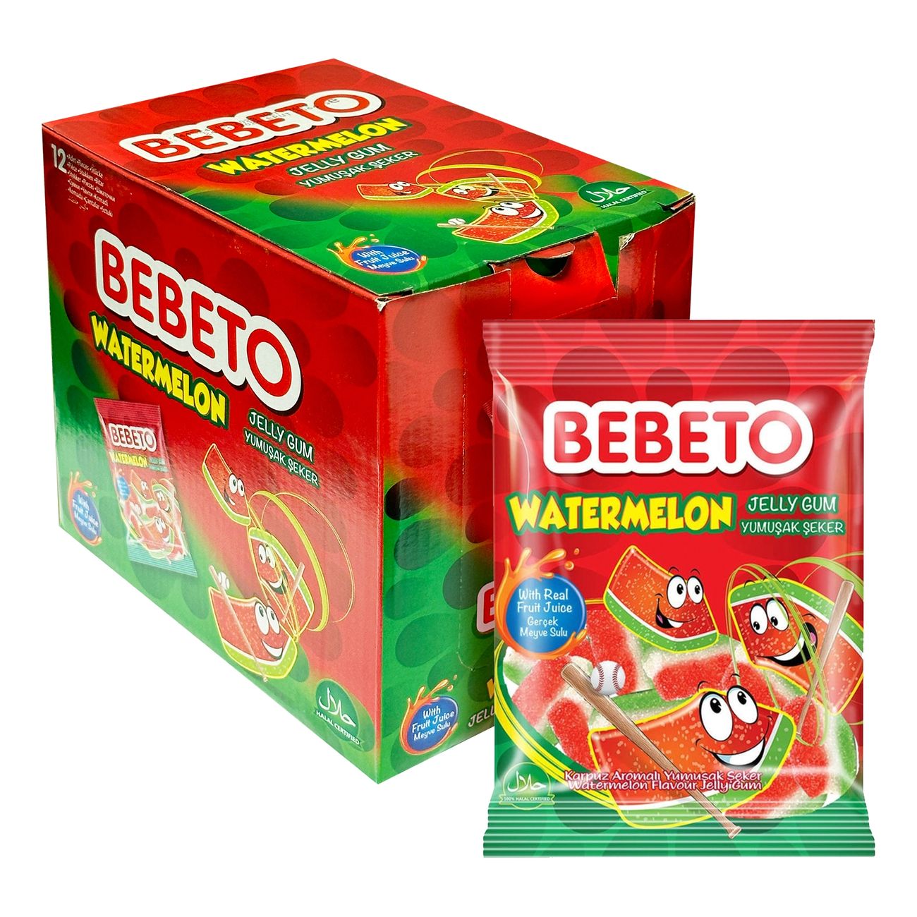 Bebeto Watermelon Storpack 12 påsar x 80 g