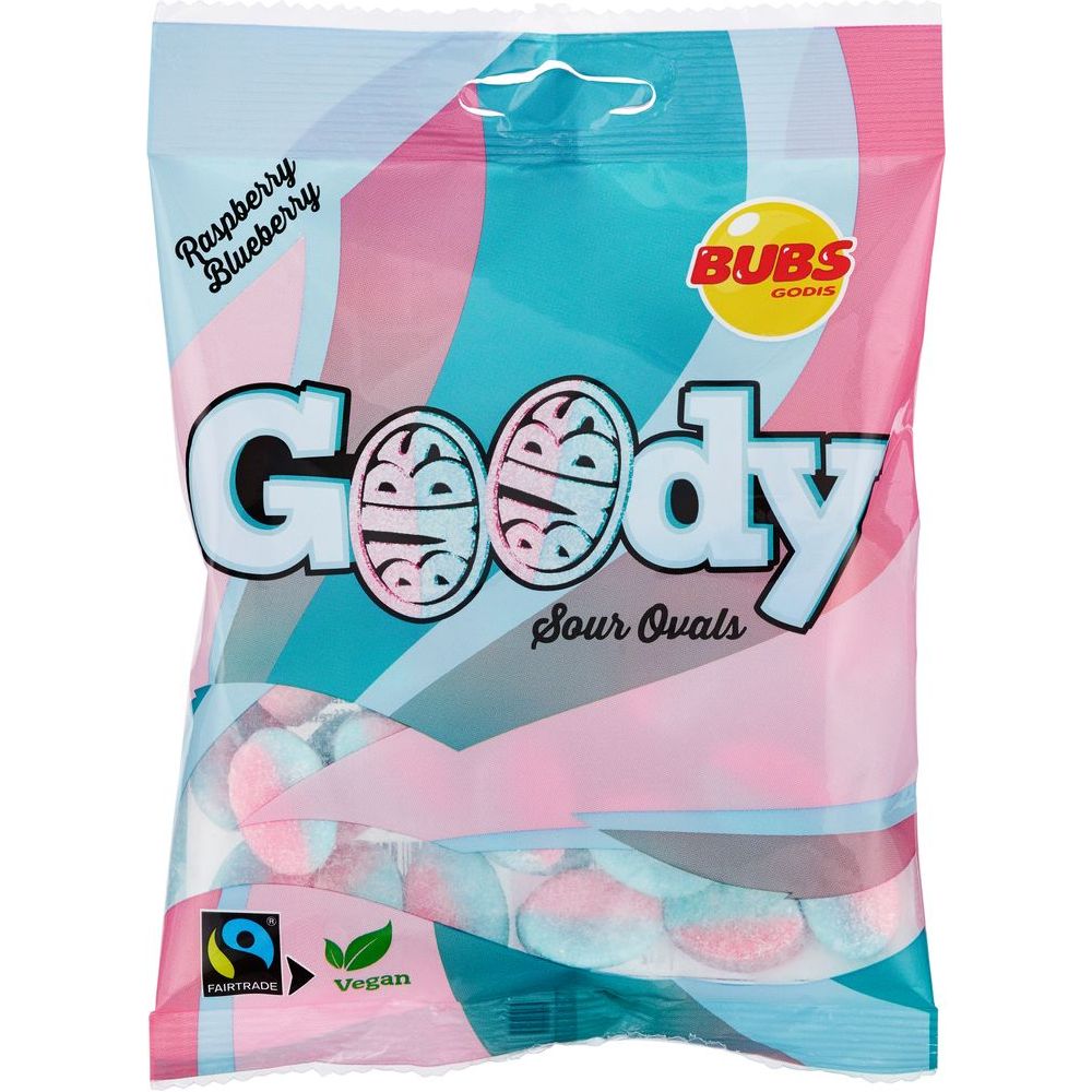 BUBS GOODY BLUEBERRY & RASPBERRY 90G