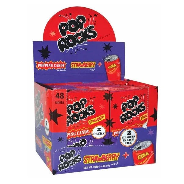 Pop Rocks Twinpack Strawb/Cola 6g x 48st