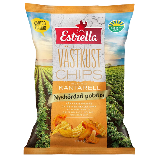 Estrella Västkustchips Kantarell 160g