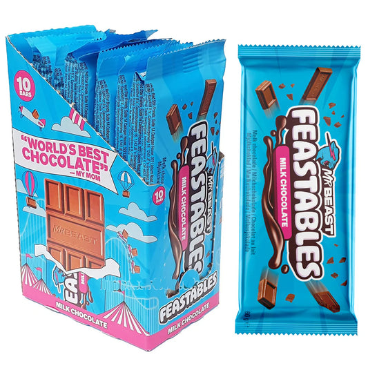 Mr Beast Feastables V2 Milk Crunch 10 stk x 60 g