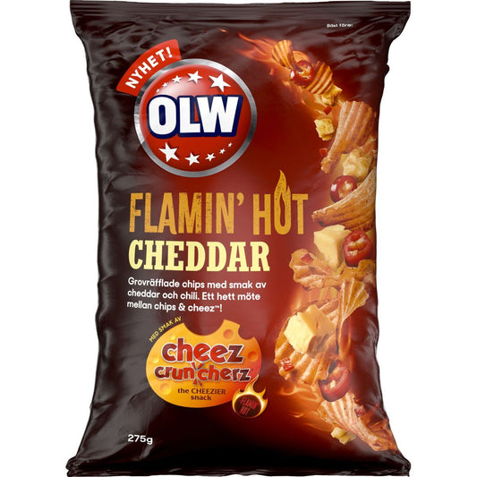 OLW Chips Flamin hot cheddar - 175g