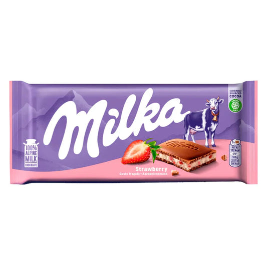 MILKA STRAWBERRY 100G